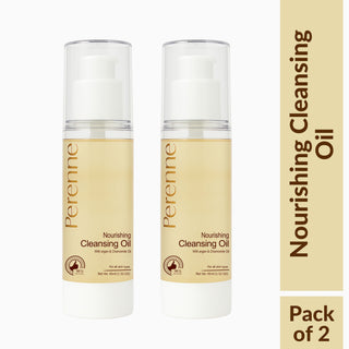 Perenne Nourishing Cleansing Oil | Makeup Remover | Removes Makeup & Impurities | Hydrating & Gentle | Argan & Chamomile Oil | For All Skin Types (45ml)