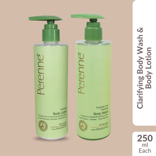 Perenne Sulphate free Clarifying Body Wash (250 ml) + Perenne Clarifying Body Lotion (250 ml)