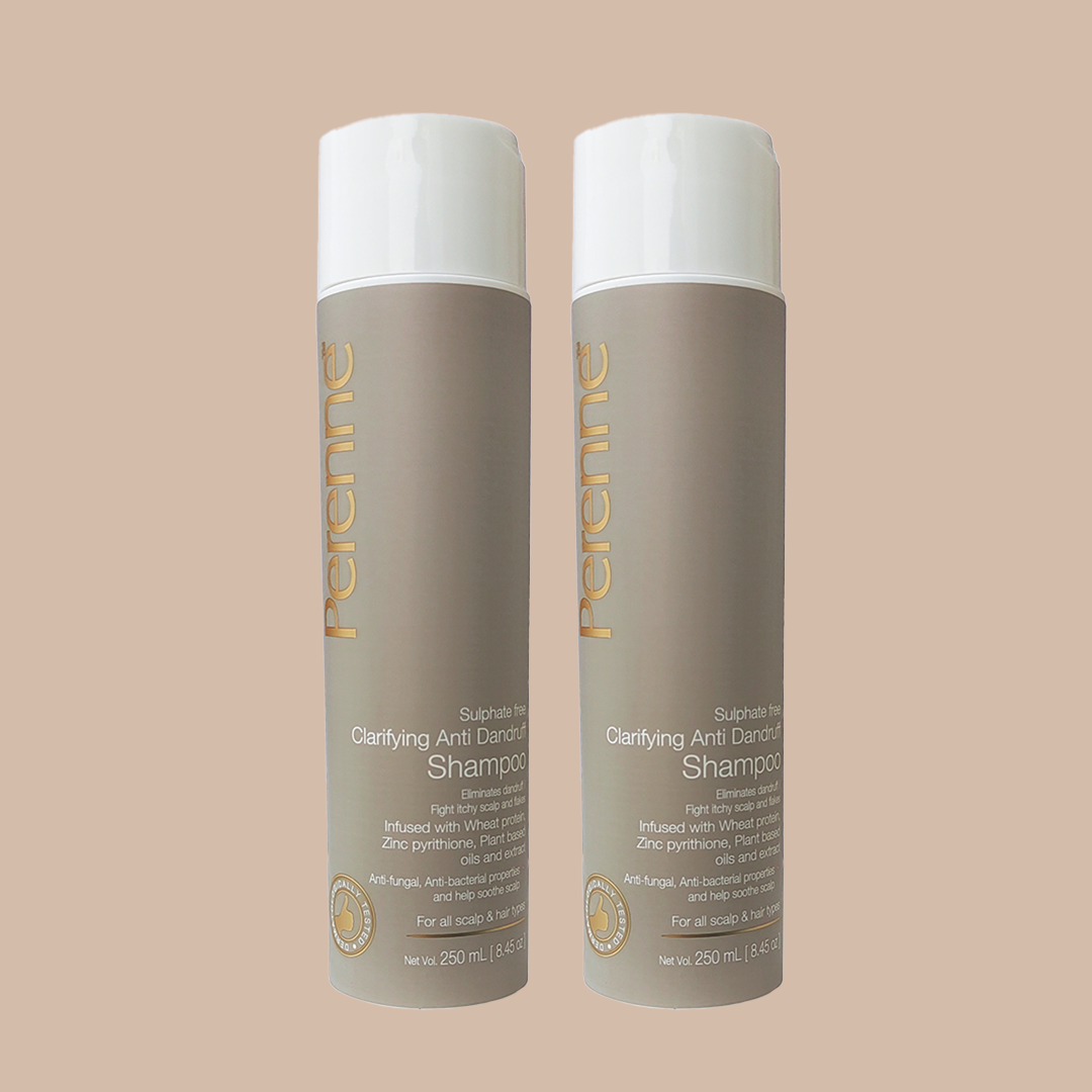 Twin Pack of Perenne Sulphate Free Clarifying Anti Dandruff