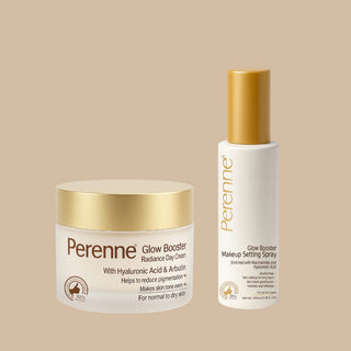 Combo of Perenne Glow Booster Radiance Day Cream & Glow Booster Makeup Setting Spray ( 50gm x 100ml )