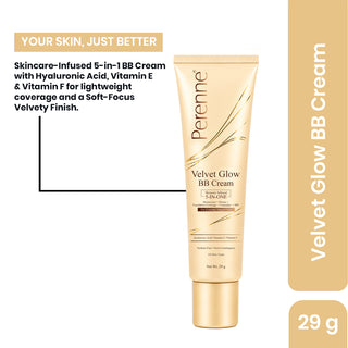 Velvet Glow BB Cream | 5-in-1 Skincare-Infused | 29 g