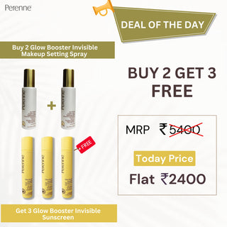 Buy 2 Glow Booster Invisible Makeup Setting Spray & Get 3 Glow Booster Invisible Sunscreen SPF 50 PA+++ Free