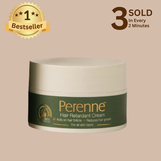 Perenne Hair Retardant Cream | Reduces Unwanted Face Hair Growth | Dermatologist-Tested & Clinically Proven Formula | Natural & Paraben-Free | Safe for Face & Body | For Women & Men