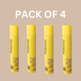 Pack Of 4 Glow Booster Invisible Sunscreen SPF 50 PA+++ (50ml x 4)