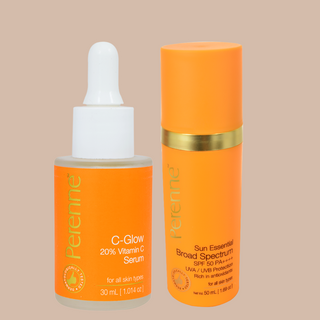 Perenne C-Glow and Sunscreen - Detan and Depigmentation Combo