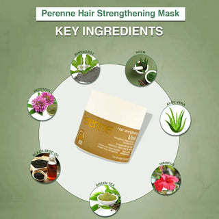 Twin Pack of Perenne Hair Strengthening Mask (100gm x 2)