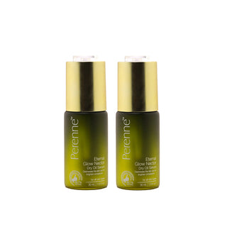 Twin Pack of PERENNE Eternal Glow Nectar Dry Oil Serum For Glowing, Brightening And Destressing Skin And Preventing Digital Aging(30ml x 2)